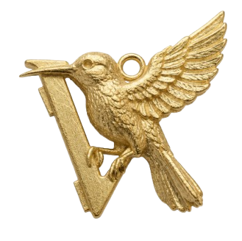 Jewellery Casting Perth - Hummingbird Pendant Casting in 18ct Gold