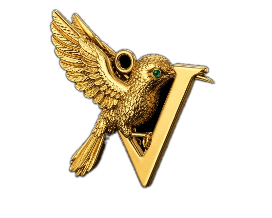 Gold Hummingbird Pendant